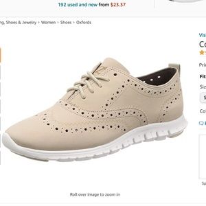 Cole Haan Women’s Zerogrand Wing Oxford II Oat Nub